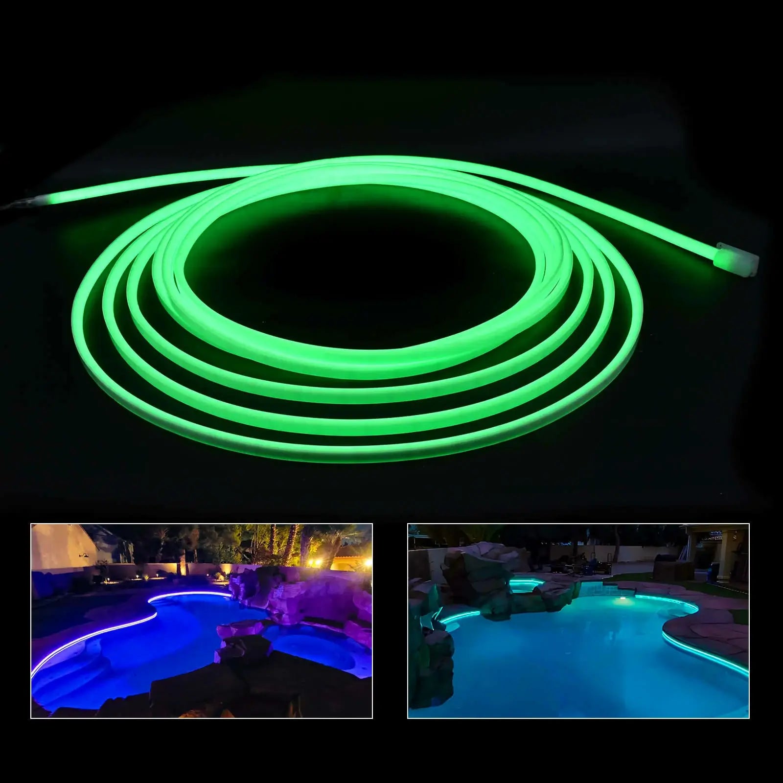 Iluminación LED subacuática en jacuzzi
